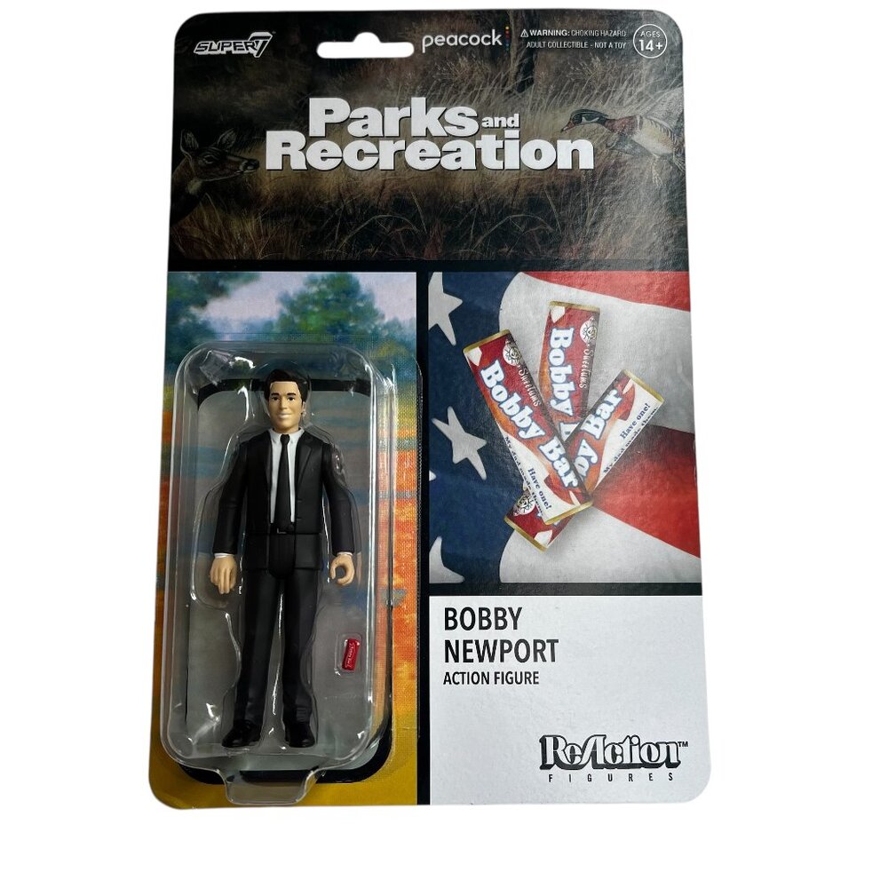 Bobby Newport With Bobby Bar Parks & Recreation Super7 Action Figure